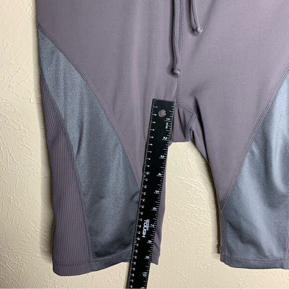 Free people movement tap back ribbed mesh biker shorts gray - Picture 12 of 14